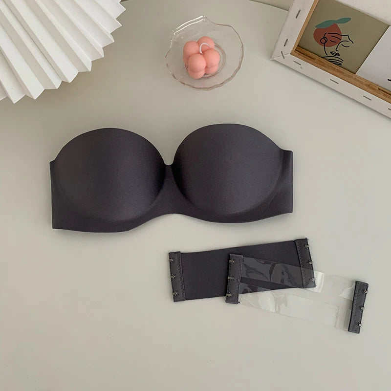 Soutien-gorge sans bretelles push-up rembourré invisible | Drainlyshop