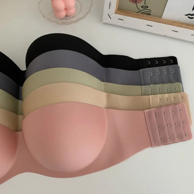 Soutien-gorge sans bretelles push-up rembourré invisible | Drainlyshop