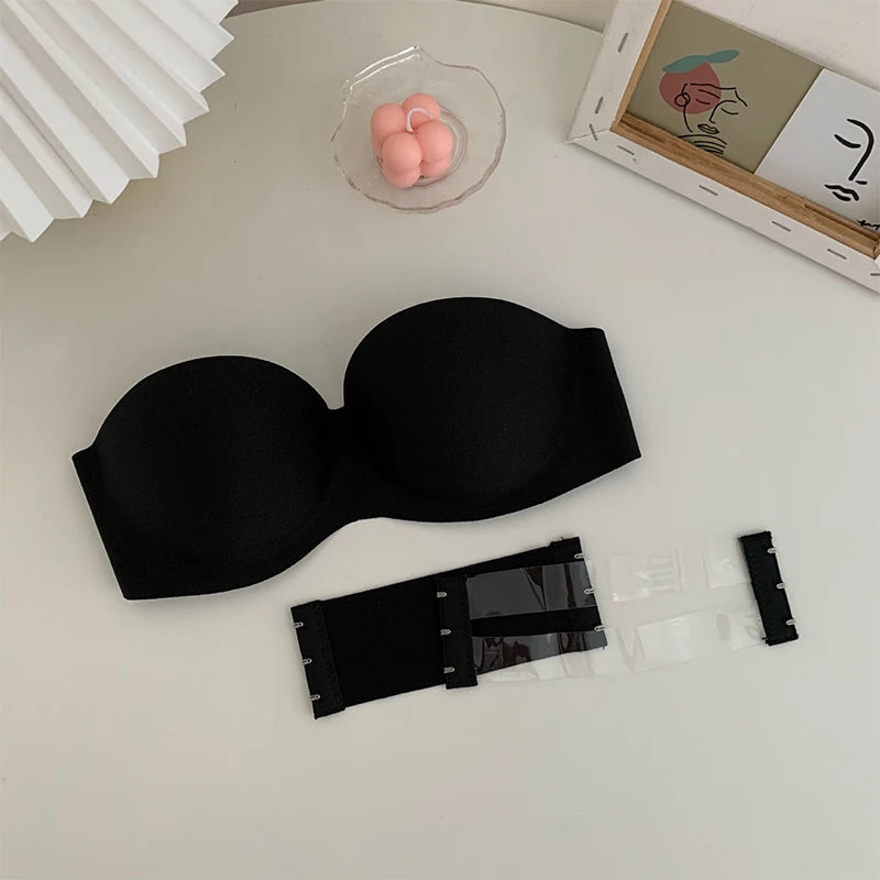 Soutien-gorge sans bretelles push-up rembourré invisible | Drainlyshop