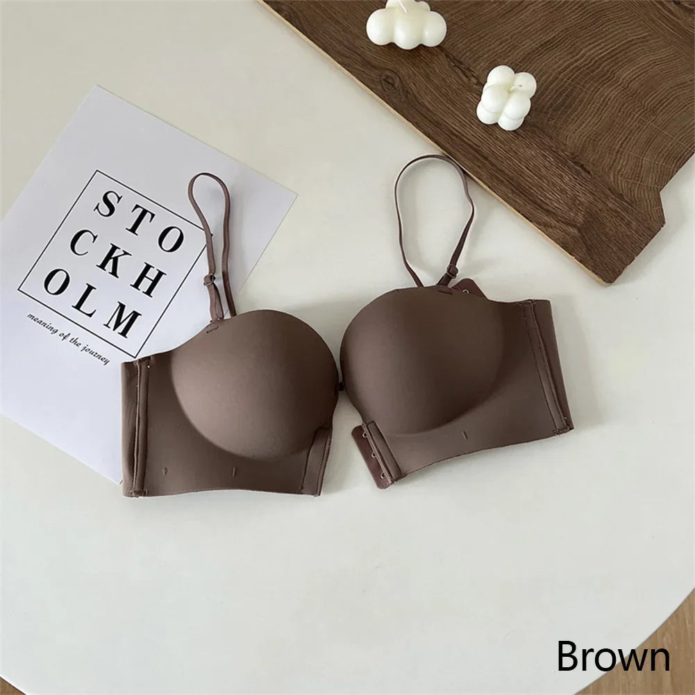 Soutien-gorge push-up à fermeture frontale, dos antidérapant | Drainlyshop