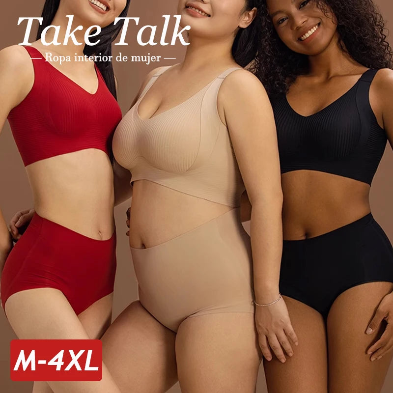 Soutien-gorge grande taille sans couture, push-up doux | Drainlyshop