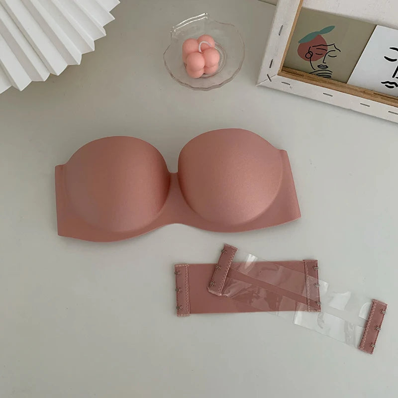 Soutien-gorge sans bretelles push-up rembourré invisible | Drainlyshop