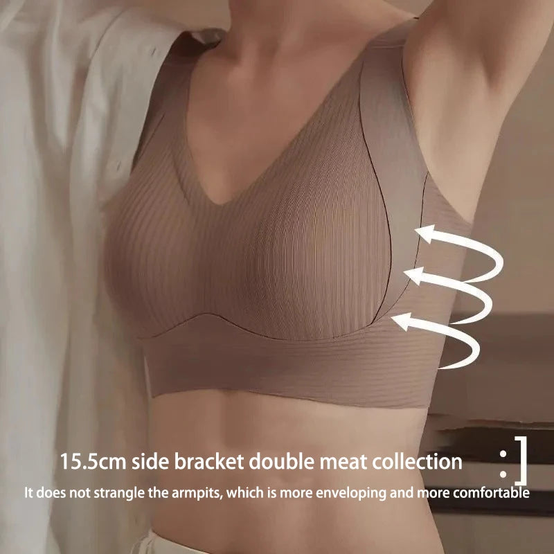 Soutien-gorge grande taille sans couture, push-up doux | Drainlyshop