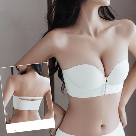 Soutien-gorge push-up à fermeture frontale, dos antidérapant | Drainlyshop