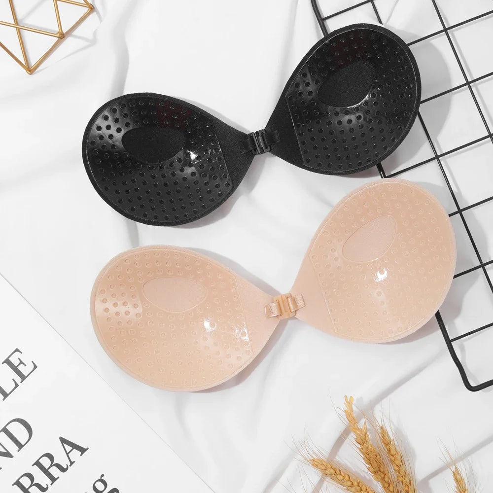 Soutien-gorge invisible adhésif push-up silicone sans bretelles | Drainlyshop