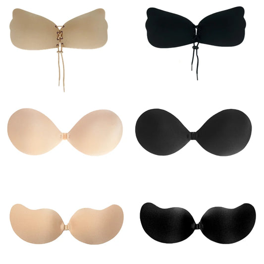 Soutien-gorge adhésif invisible push-up sans bretelles | Drainlyshop