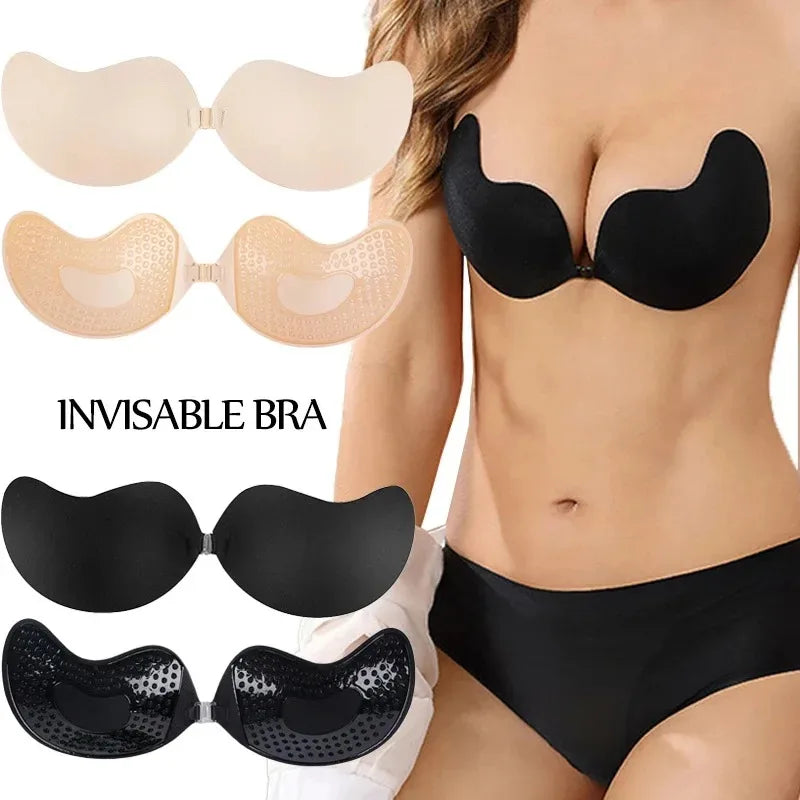 Soutien-gorge push-up invisible dos nu sans bretelles adhésif | Drainlyshop