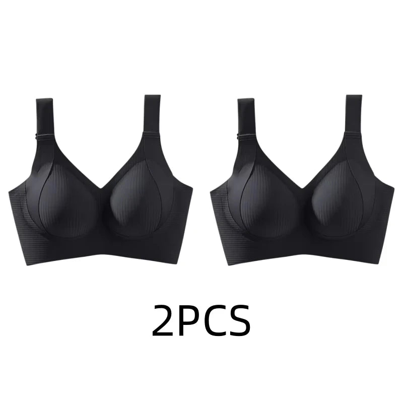 Soutien-gorge grande taille sans couture, push-up doux | Drainlyshop