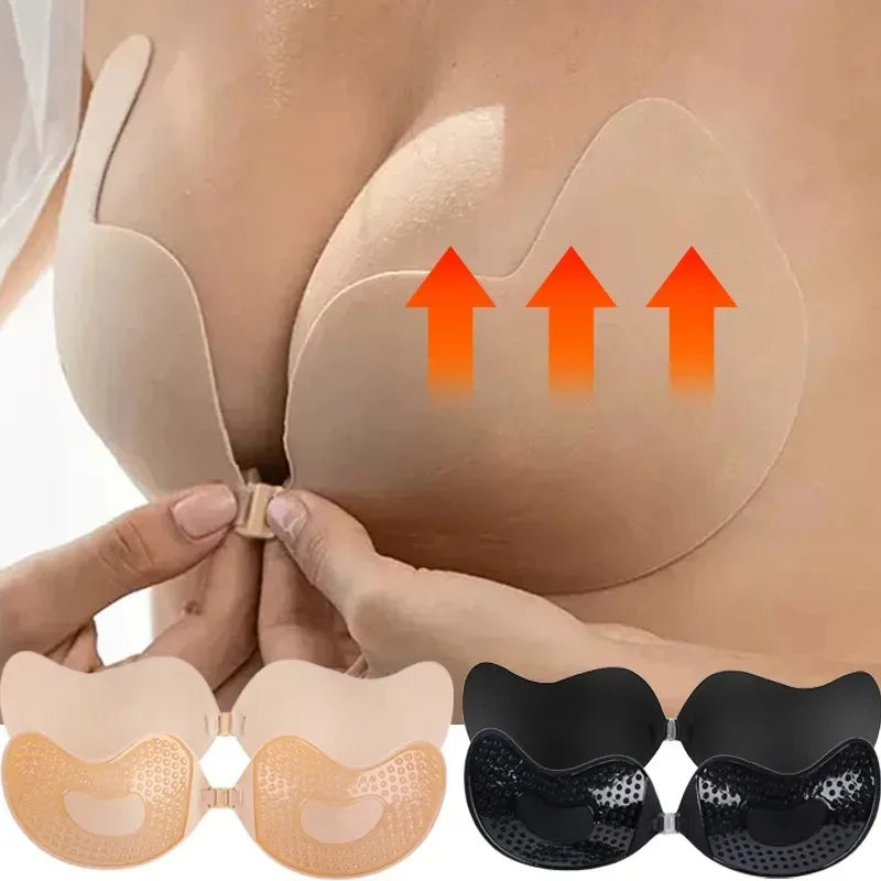 Soutien-gorge push-up invisible dos nu sans bretelles adhésif | Drainlyshop
