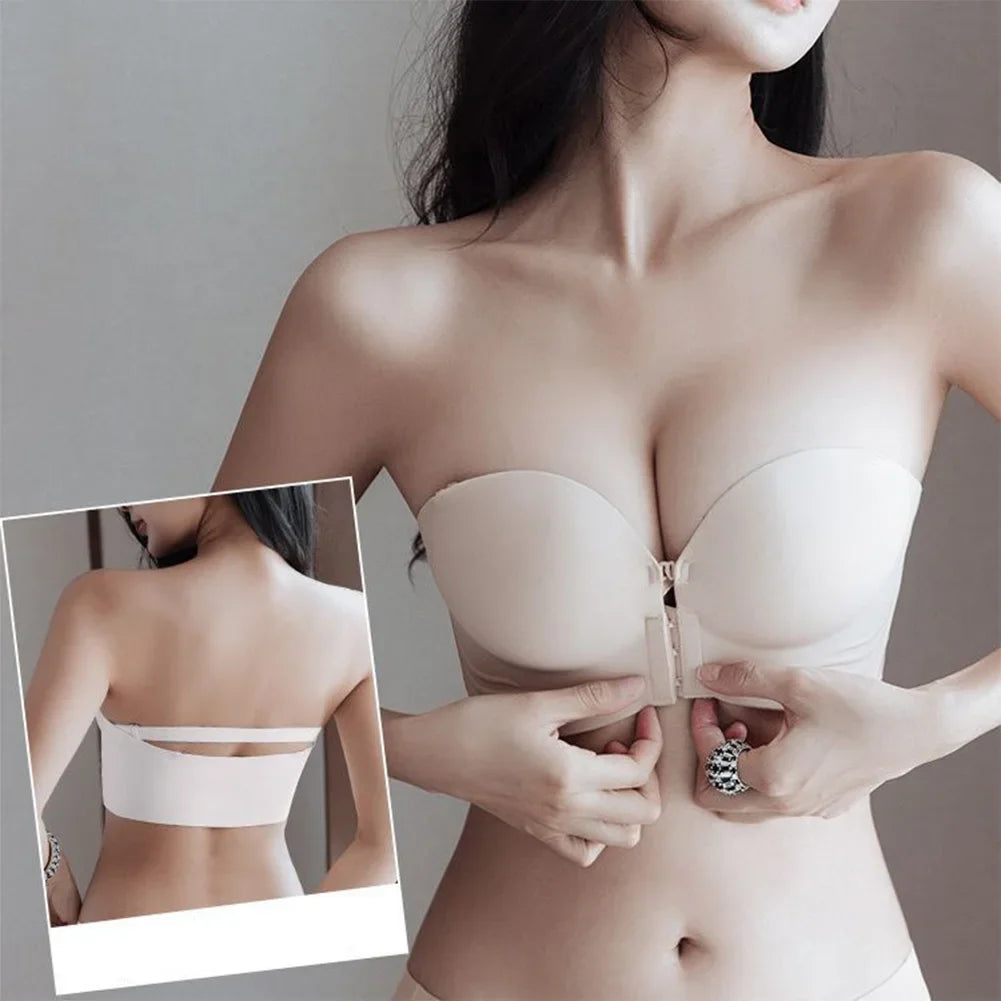 Soutien-gorge push-up à fermeture frontale, dos antidérapant | Drainlyshop