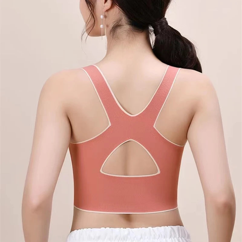 Brassière sport femme sans armature maintien & dos croisé | Drainlyshop