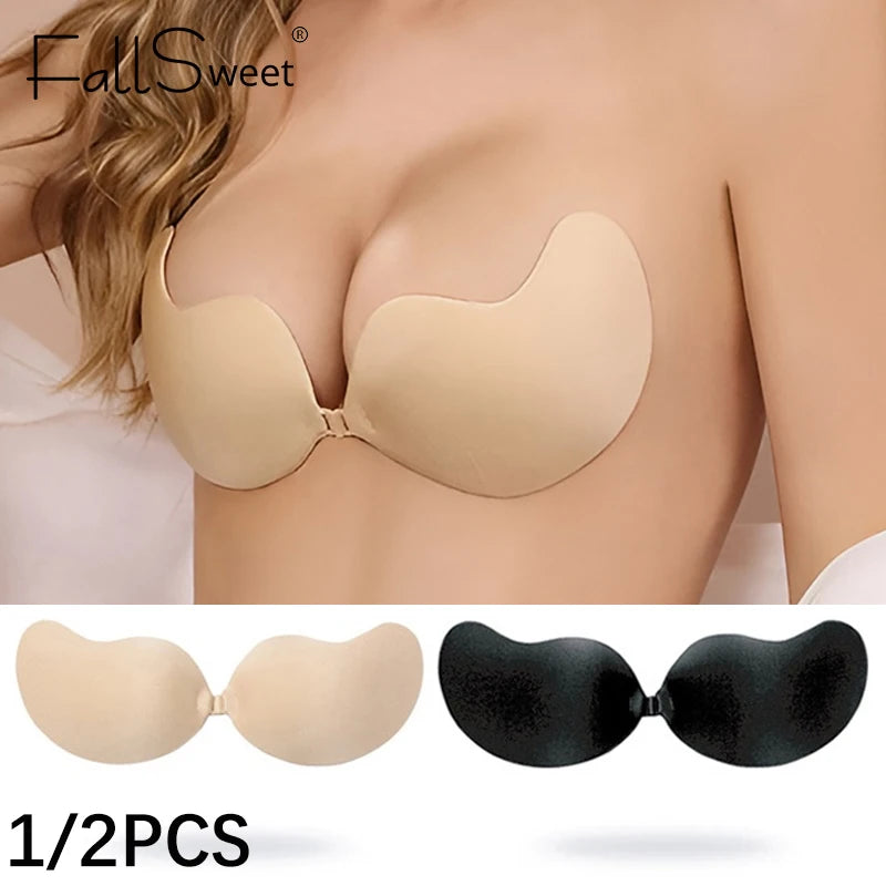 Soutien-gorge adhésif invisible push-up sans bretelles | Drainlyshop