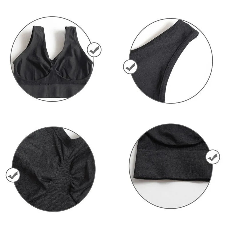 Brassière sport et sommeil grande taille sans coussinet | Drainlyshop
